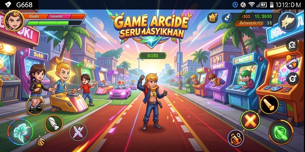 Screenshot G668 menampilkan gameplay Arcade yang menarik dan menantang.