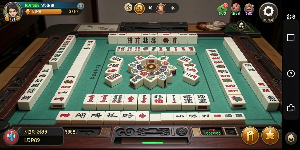 Screenshot tampilan gameplay Mahjong yang seru di IDR89.