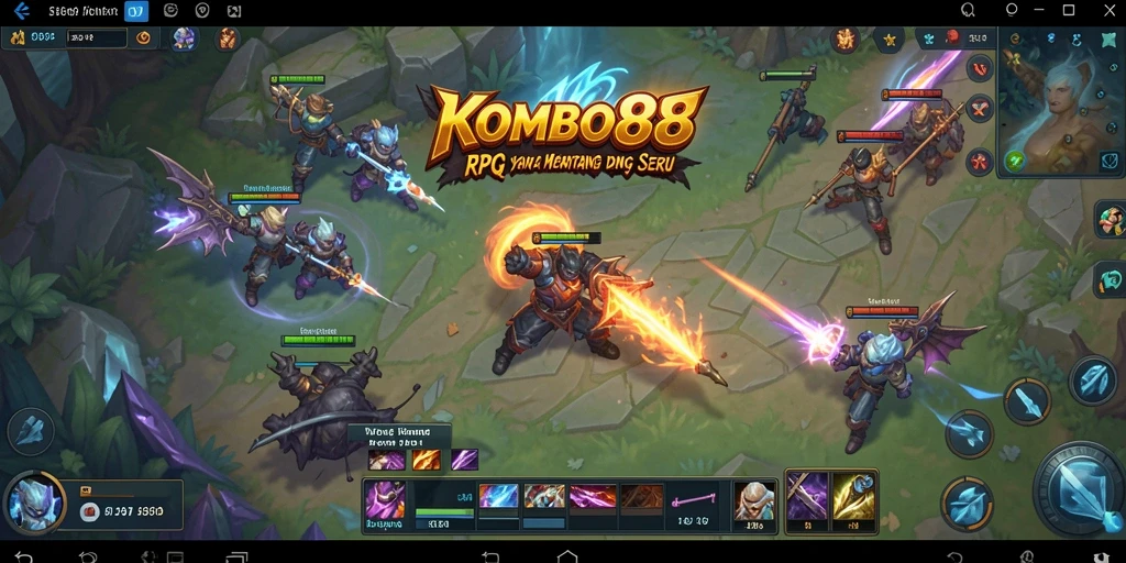 Tampilan gameplay RPG yang menakjubkan di KOMBO88.
