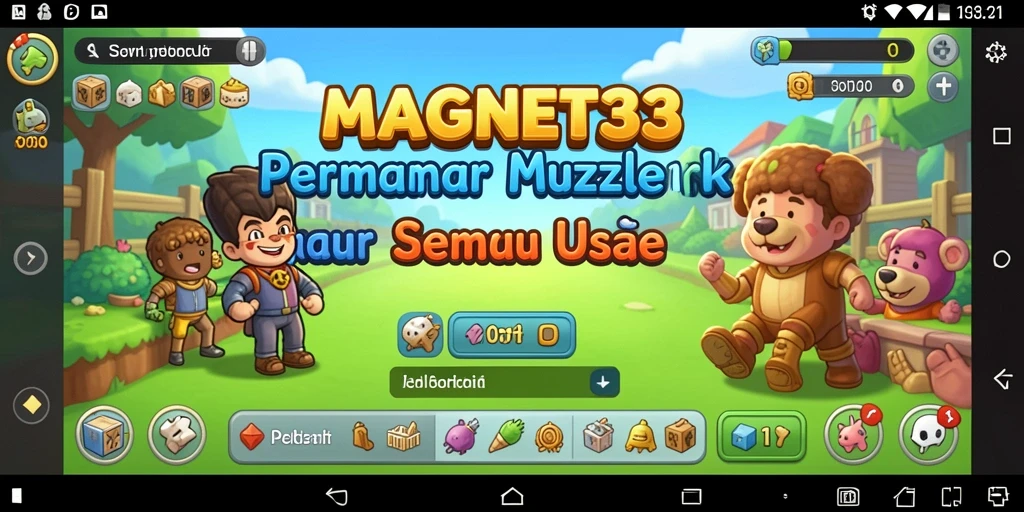 Screenshot gameplay MAGNET33 yang menunjukkan tantangan puzzle.