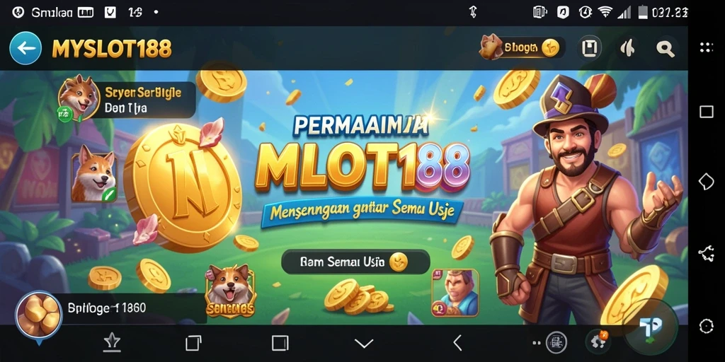 Screenshot gameplay MYSLOT188 yang penuh warna dan menarik.