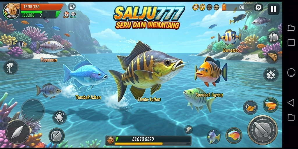 Gameplay menarik dalam SALJU777 dengan aksi Tembak Ikan yang seru.