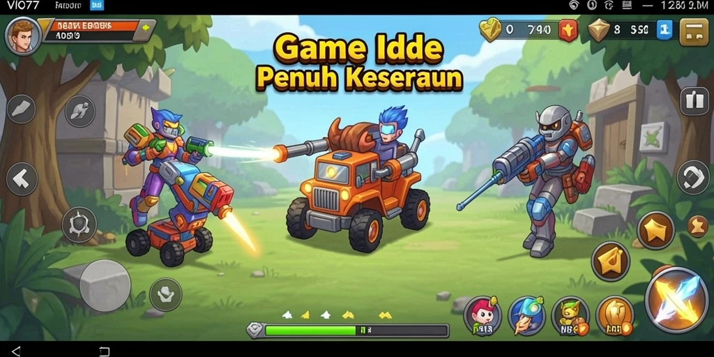 Tampilan gameplay VIO77 dengan elemen Idle yang menarik.