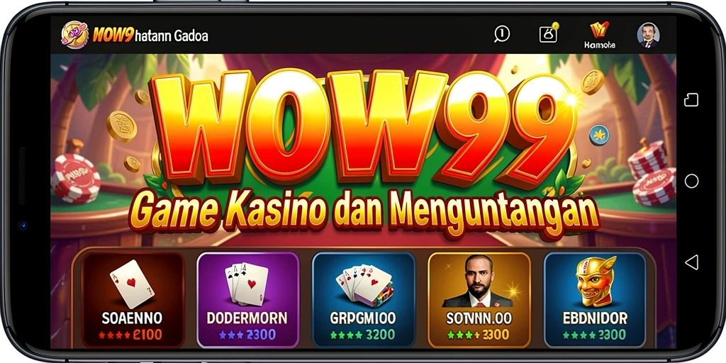 Gameplay WOW99 yang mengasyikkan dalam aplikasi Kasino.
